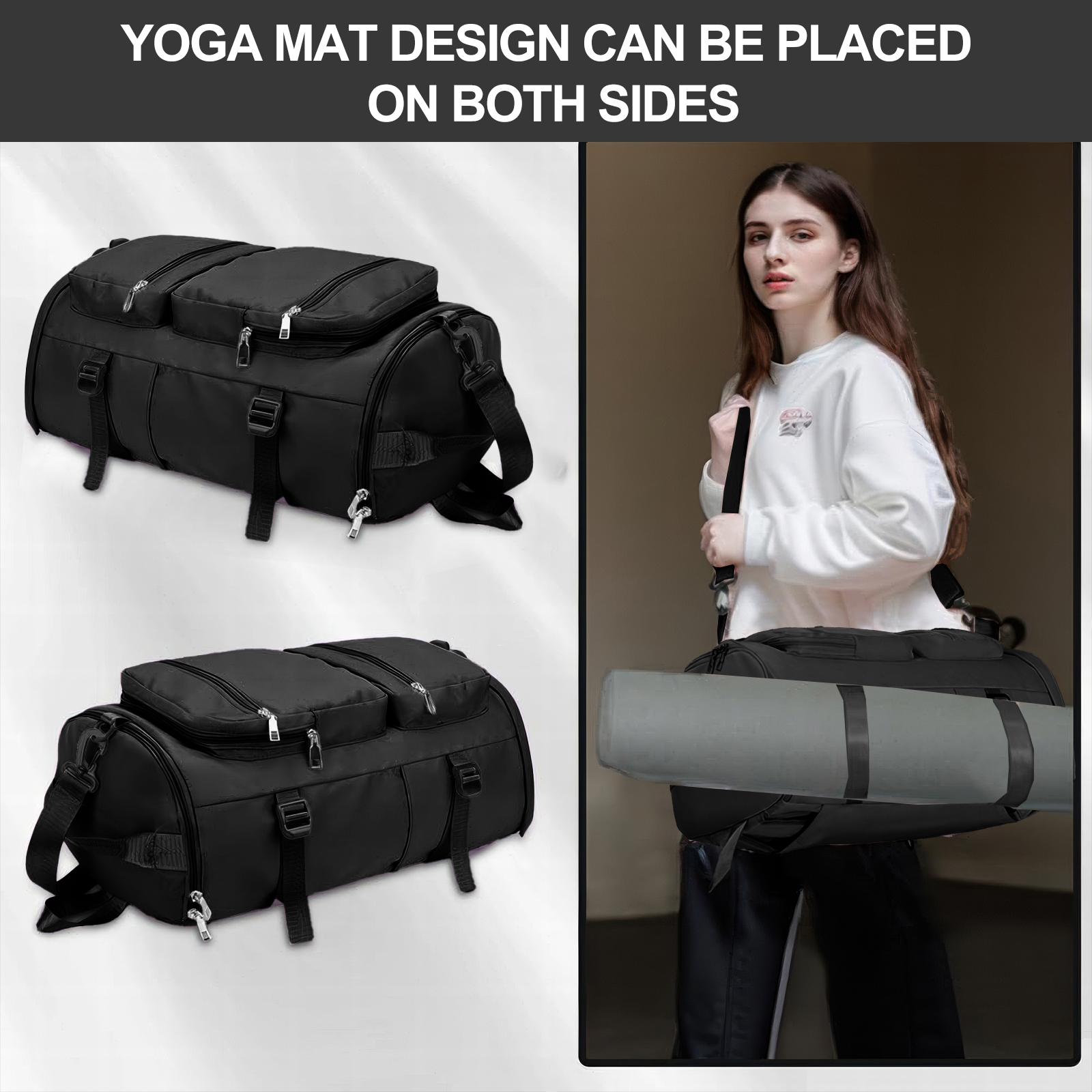 Gynky Waterproof Duffle Gym Bag with Shoe Compartment photo 4