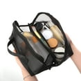 thumbnail image 6 of Vocoste Mesh Makeup Bag Large Makeup Bag Clear Mesh Pouch with Zipper for Women Nylon Black, 6 of 6