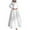 White, variant on Women's Solid Color Front Chest Bead Embroidery Lace Zipper Strap French Retro Long Sleeved Fashionable Slim Fitting Dress Dress Womens Dresses Metallic Formal Dresses for Women