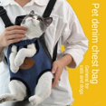 thumbnail image 2 of Mochila para perros y gatos, bolsa de transporte para viajes al aire libre, para perros pequeños, cachorros, Kedi, productos para mascotas, bastón de transporte, 2 of 5
