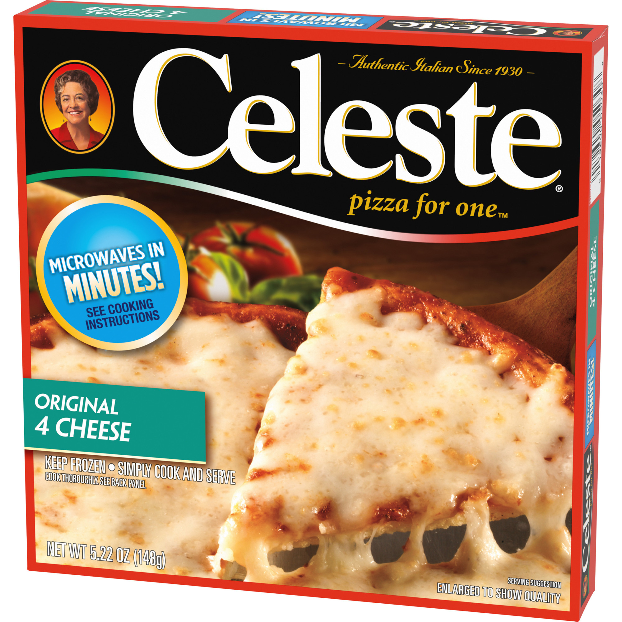 Celeste Original 4 Cheese Microwavable Frozen Pizza, 5.22 oz (Frozen) - image 3 of 6