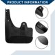 thumbnail image 5 of Guardias de barro Unique Bargains con accesorios de montaje para BMW Serie 5 F10/F18 2011-2016, guardias de barro delanteras y traseras, 1 juego, 5 of 6