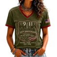 thumbnail image 2 of Never Forget 9/11 Shirt for Women Patriotic Memorial Graphic Tee Courage Patriotic Hope 9-11 Memorial Shirt, 2 of 4