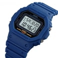 thumbnail image 4 of Reloj electrónico digital para hombre Moment Handsome, resistente a golpes, de plástico, con hebilla LED, para estudiantes, para exteriores, cuadrado, deportivo, para parejas, 4 of 4