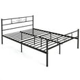 thumbnail image 1 of Costway Queen Metal Platform Bed Frame with Headboard and Footboard No Box Spring Needed, 1 of 9