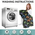 thumbnail image 6 of Wearable Oversized Blanket,Colorful Controllers Games Dots Black Pattern Wearable Blanket Hoodie for Adults,Cozy Hooded Blankets with Super Pockets,Super Warm Fuzzy Pullover for Women & Men, 6 of 6