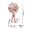 thumbnail image 2 of Portable Clip On Fan for Baby Car Seat, USB Rechargeable Flexible Tripod 3 Speed Adjustable Small Cooler for Stroller Study Desk Outdoor Travel, 2 of 6