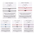 thumbnail image 3 of AMERTEER Pinky Promise Heart Adjustable Friendship Bracelets Bangles Matching Couples Bracelets Jewelry, 3 of 3