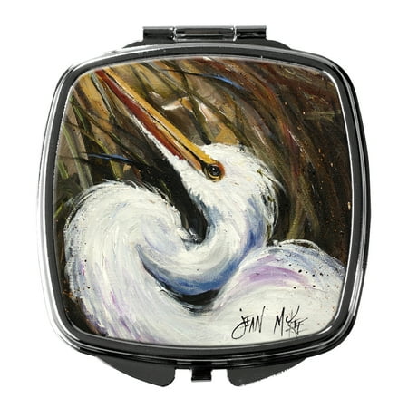 White Egret Compact Mirror JMK1214SCM