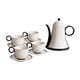 thumbnail image 2 of Juego de tetera de cerámica con tazas Juego de té de porcelana Juego de tetera de kung fu con con 4 tazas, 2 of 9