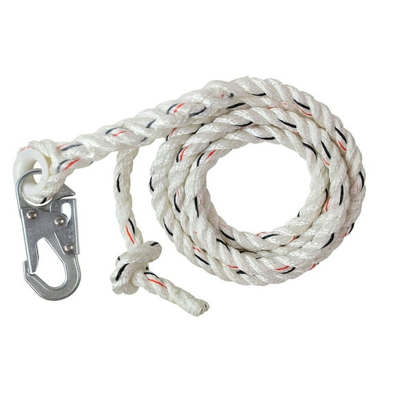 VERTICAL LIFELINE W/SNAP HOOK