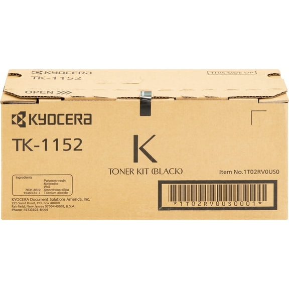KYOCERA TK-1152 Black Toner Cartridge for P2235dn / P2235dw / M2135dn / M2135dw / M2635dw Model Laser Printers (1T02RV0US0)