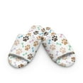 thumbnail image 2 of COEQINE Paw Bone White Home Slippers Women Cozy Open Toe House Shoes Lightweight Slip On Bedroom Slippers Cute Women Footwear Indoor Home Slides Winter Sandals for Ladies, 36-37, 2 of 7