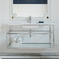 thumbnail image 5 of Pierre 48 Single, Open Shelf, Chrome Metal Frame Bathroom Vanity, 5 of 12