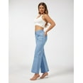 thumbnail image 5 of roswear Women's Wide Leg Petite Jeans Stretchy, 26.4" Inseam, Size 4-16, 5 of 6