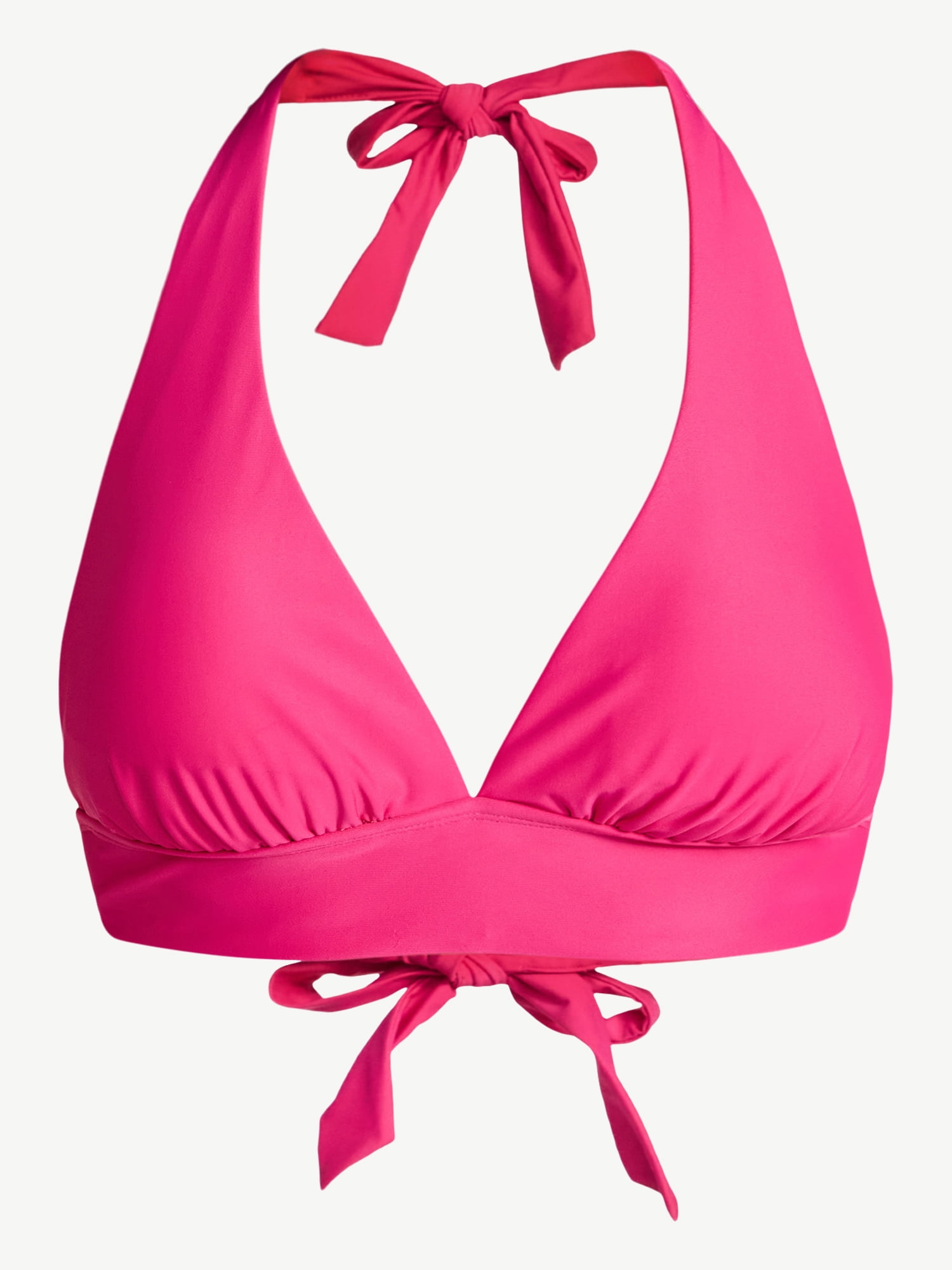 Time and Tru Women's and Women's Plus Tall Triangle Bikini Top, Sizes XS-3X