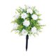 thumbnail image 2 of Rosas artificiales con estacas para el suelo, centro de mesa, planta artificial Blanco, 2 of 9