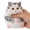 Grey, variant on CHENjy Squishy Slow Rising Pet Stress Toy with Pinch Music, Cute Cat Dog Plush for Anxiety Relief, Soft Decompression Fidget for Office Desk Home Decor