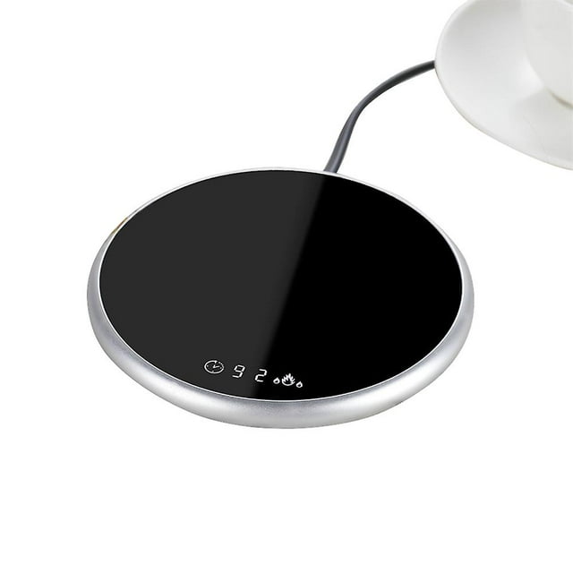 JFBUJC Heating Coaster Coffee Mug Cup Electric Warmer Beverage With Timer Temperatures Settings For Water
