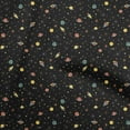thumbnail image 1 of oneOone Cotton Poplin Twill Black Fabric Kids Space Sewing Craft Projects Fabric Prints By Yard 56 Inch Wide, 1 of 4