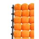 thumbnail image 4 of Juego 2 Sillas Galerias El Triunfo De Terciopelo Con Respaldo Cuadrado Diseño Bolas Anaranjado, 4 of 5