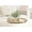 Brown, variant on Kate and Laurel Bruillet Farmhouse Wood Round Ottoman Tray, 24 x 22, Rustic Gray, Circle Coffee Table Tray for Living Room Decor or Large Serving Tray