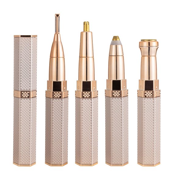 Recortadora de cejas recargable por USB para mujer, depiladora facial, depilación indolora para cara, labios, cuerpo, barbilla y brazos, portátil