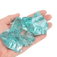thumbnail image 4 of Uxcell Fire Glass for Fire Pit, 1.18"-1.97" High Luster Reflective Glass Rocks, Blue, 4 of 5