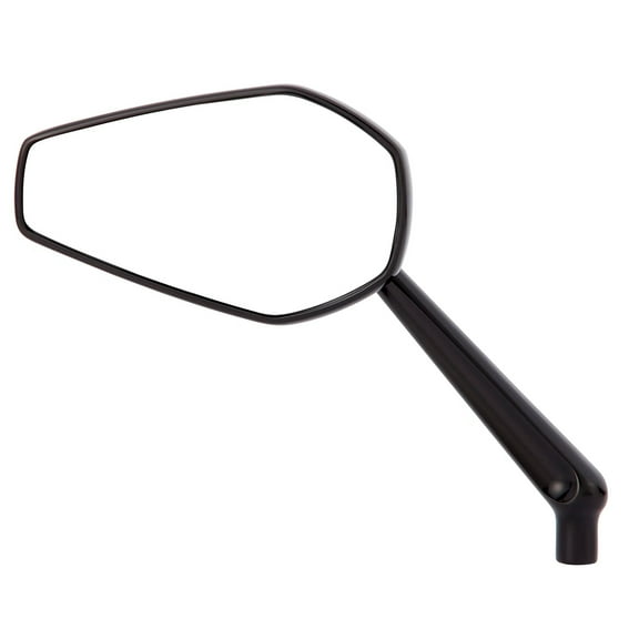 Arlen Ness Mini Stocker Forged Black Left Mirror (13-156)