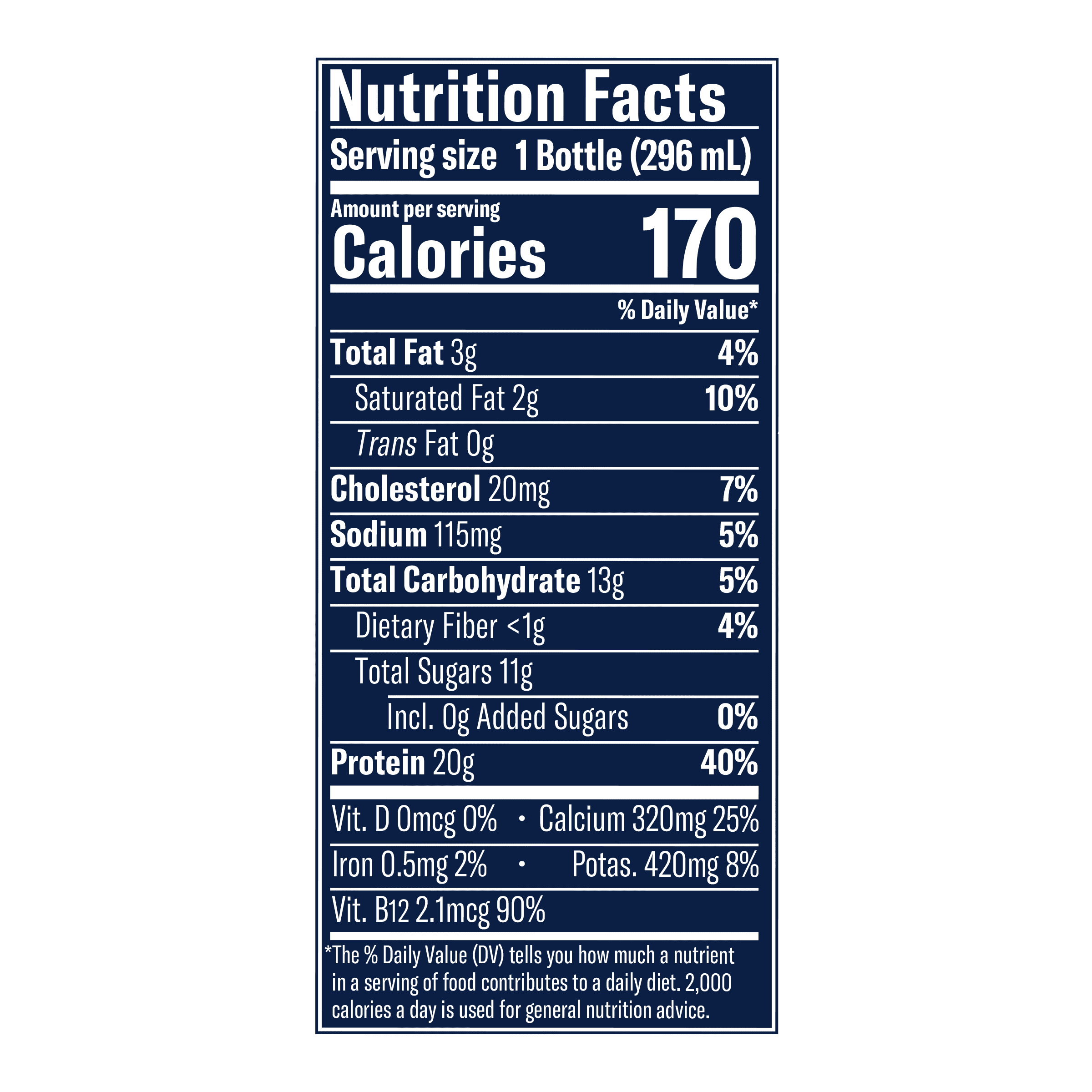 Chobani 20G Protein Low-Fat Greek Yogurt Drink Cookies and Cream 10 fl oz Bottle