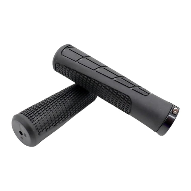 Empuñaduras de manillar de bicicleta de 2 piezas, empuñadura de bicicleta, portátil antideslizante suave, ciclismo Negro