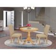 thumbnail image 4 of East West Furniture Antique 3-piece Wood Dining Set in Oak/Dark Khaki, 4 of 4