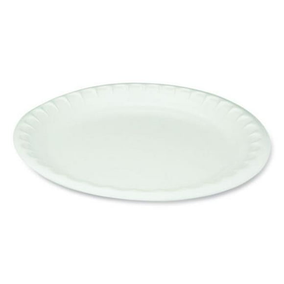 10.25 in. Laminated Foam Dinnerware Plate&#44; White