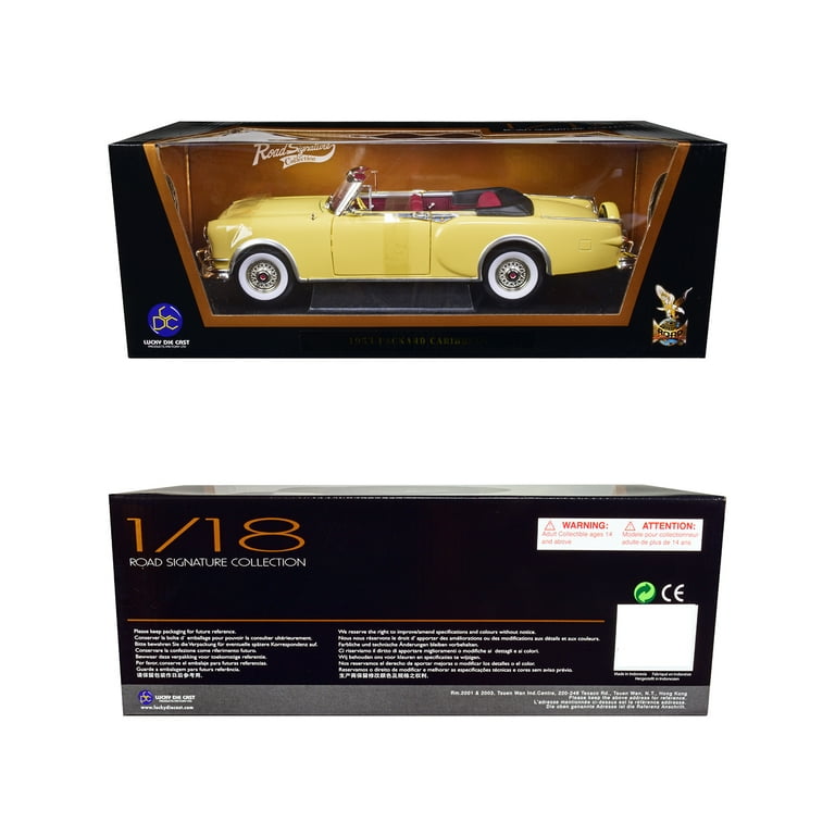 1953 Packard Caribbean Yellow 1/18 Diecast Model Car by Road