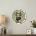 thumbnail image 4 of Creative Products Sage Floral and Pears Still Life 20 x 20 Round White Framed Print, 4 of 5