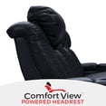 thumbnail image 3 of Seatcraft Euphoria Heat and Massage Loveseat, Italian Leather, Powered Headrest, Powered Lumbar, Power Recline, Black, 3 of 10
