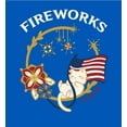 thumbnail image 2 of Americana Fireworks Royal Blue Men's Crew Neck Short Sleeve Tee-Small, 2 of 2