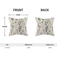 thumbnail image 4 of Spring Pillow Covers 16x16 Inch Set of 2,Black Gray Wild Flower Plant Throw Pillows Case,Seasonal Floral Outdoor Decorative Square Linen Farmhouse Decor Cushion Covers for Home Sofa Bed Couch, 4 of 6