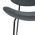 thumbnail image 2 of Pemberly Row Contemporary 28" W Velvet Side Chair Dining Chair-Grey, 2 of 8