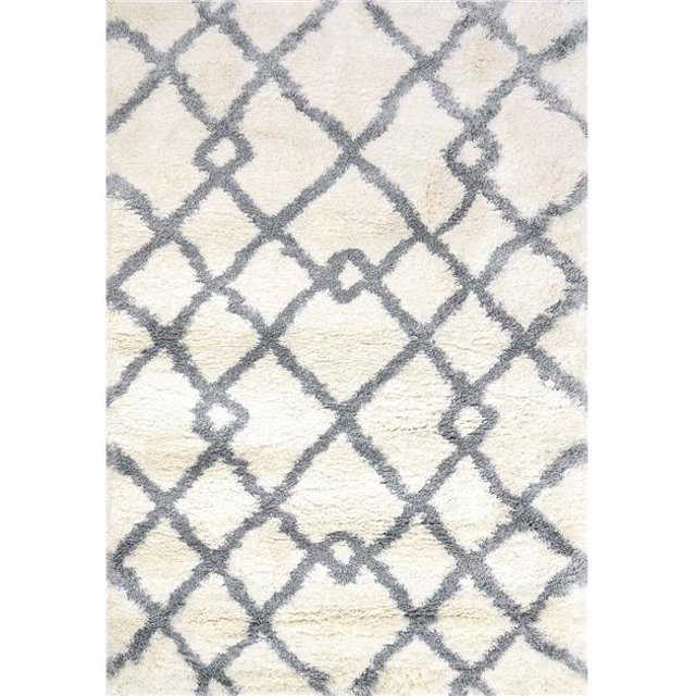 Dynamic Rugs NT696361109 5 ft. 3 in. x 7 ft. 7 in. Nitro 6361 Rectangle Contemporary Area Rug - 109 Ivory & Light Grey