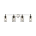 thumbnail image 3 of 434-4W-SN-G434-7SM-Innovations Lighting-Crown Point - 4 Light Bath Vanity-10.5 Inch Tall and 33.88 Inch Wide-Satin Nickel Finish-Light Smoke Glass, 3 of 5