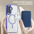 thumbnail image 4 of Dteck for Samsung Galaxy A35 with Magnetic Removable Magnetic Card Holder Wallet, With Magnetic Wallet Cards, Shockproof Slim Back Hard Case, Darkblue, 4 of 6