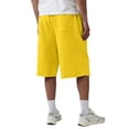 thumbnail image 6 of Men's Baggy Sweat Shorts Fleece Cotton Y2k Casual Under Knee Raw Hem Gym Shorts with Pockets, L, 6 of 6