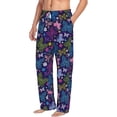 thumbnail image 6 of Logiee Colorful Butterflies Print Pajama Pants for Men,Men’s Pajama Bottoms,Mens PJ Pants with Pockets & Button Fly-Small, 6 of 6