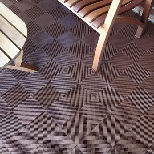 BlockTile Deck and Patio Flooring Interlocking Perforated Tiles, Set of 30 - Walmart.com ...