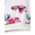 thumbnail image 6 of HWJAD Infant Baby Girl Clothes Floral Hoodie Sweatshirt Top and Jogger Pants Headband Set 3 Piece Fall Winter Outfits, 6 of 7
