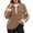 Brown, variant on Long Sleeve Stand Neck Pullover Casual Color Soft Comfortable Athletic Streetwear Fashion