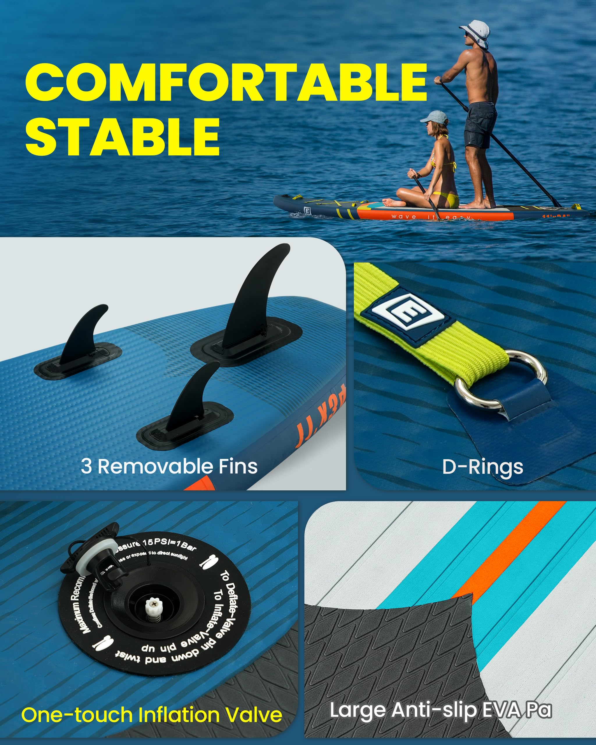 EGGORY 11 Ft Inflatable Paddle Board With Accessories photo 6
