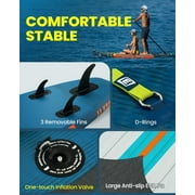 EGGORY 11ft Inflatable Stand up Paddle Board Fishing Paddle Board with Full SUP Accessories for Youth & Adults