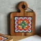 thumbnail image 3 of Posavasos de madera de acacia bohemia, resistentes al calor, para vasos y mesas de comedor rojo azul, 3 of 4